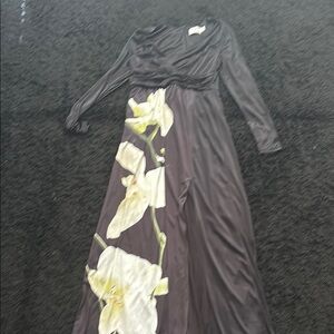 Altuzarra For Target Black and Cream Ruffled Gown